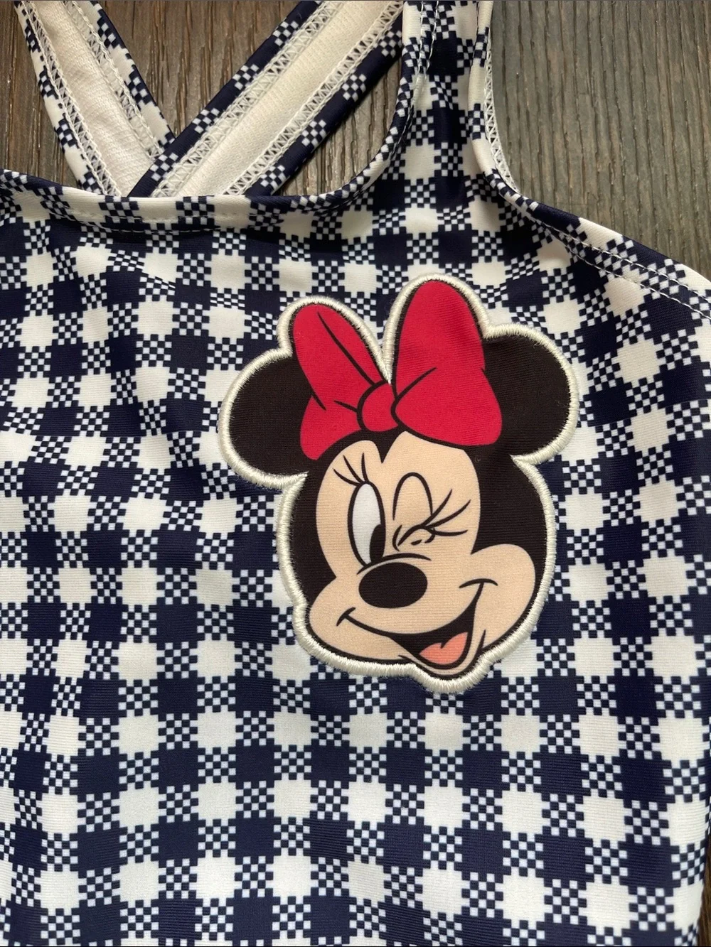 Disney Minnie Mouse 4t Navy and White Swimsuit for Toddler Girls